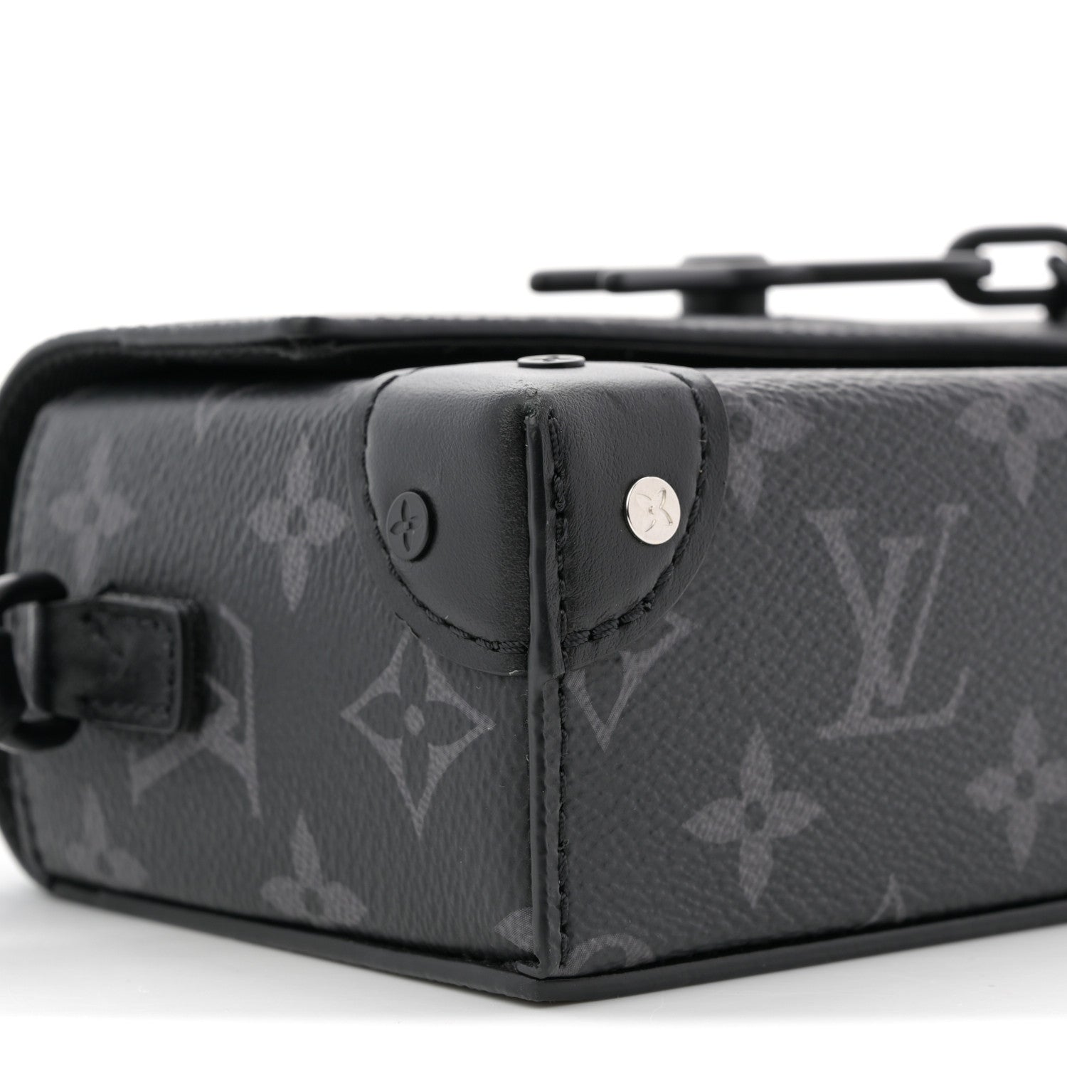 Vuitton Louis ロゴ入り 黒マスク VUITTON LOUIS Pre-Owned Porte Eclipse Monogram Nano 2021-2025 衛生医療用品・救急用品