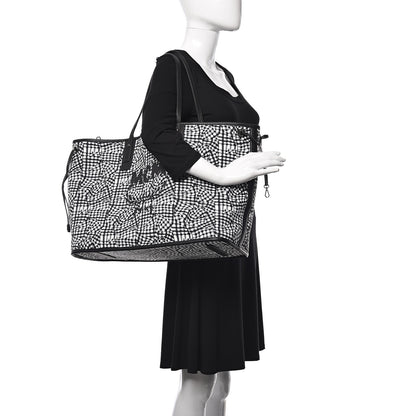 MCM Visetos Large Liz Reversible Shopper Tote Black 2 of 14