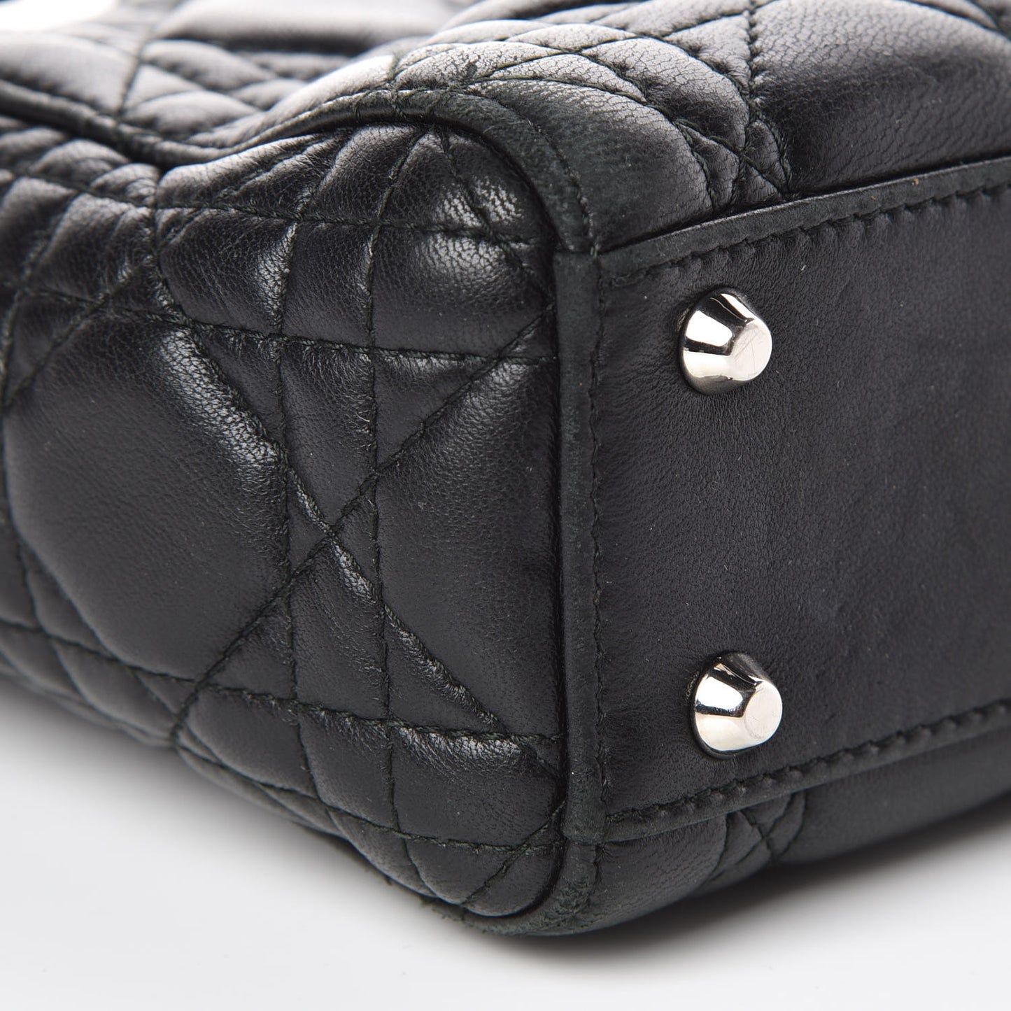 Lambskin Cannage Mini Lady Dior Black