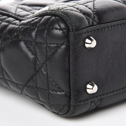 Christian Dior Lambskin Cannage Mini Lady Dior Black 8 of 14