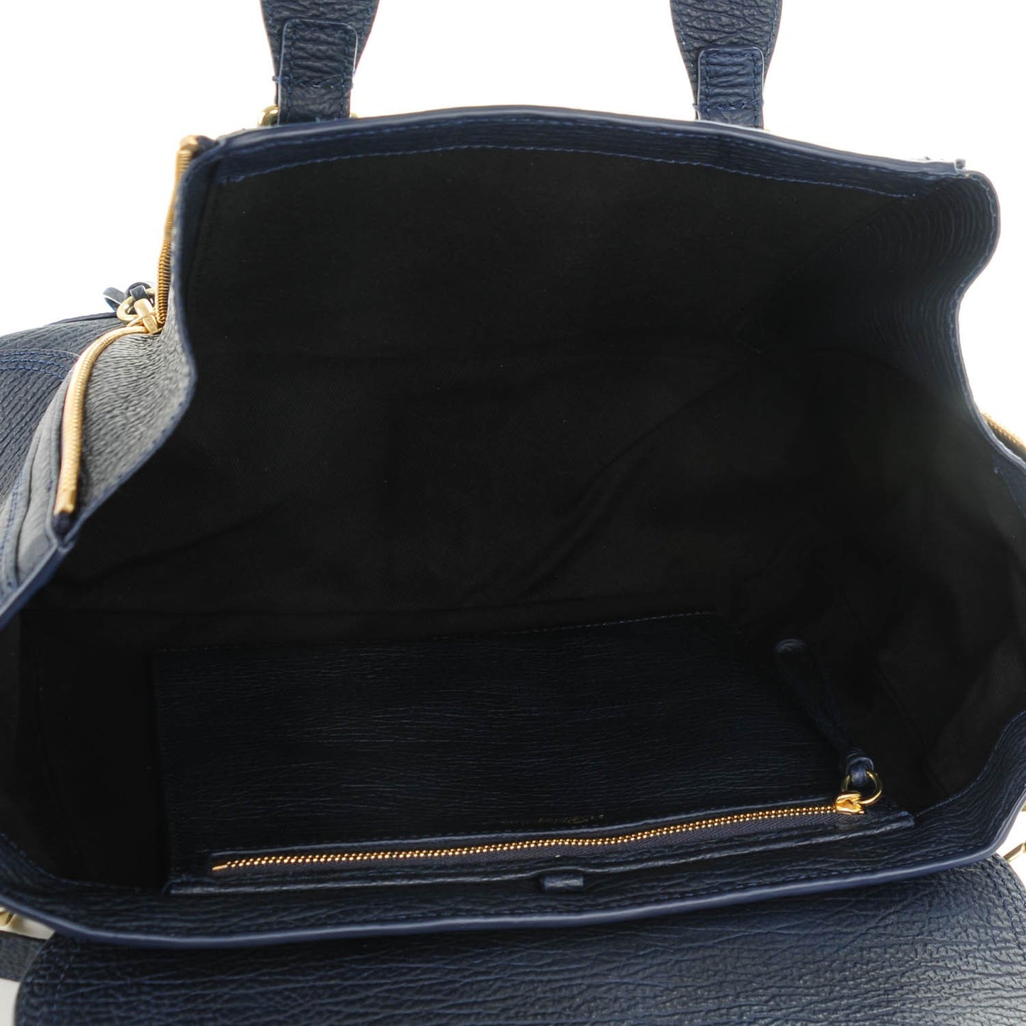 3.1 Textured Calfskin Medium Pashli Satchel Ink