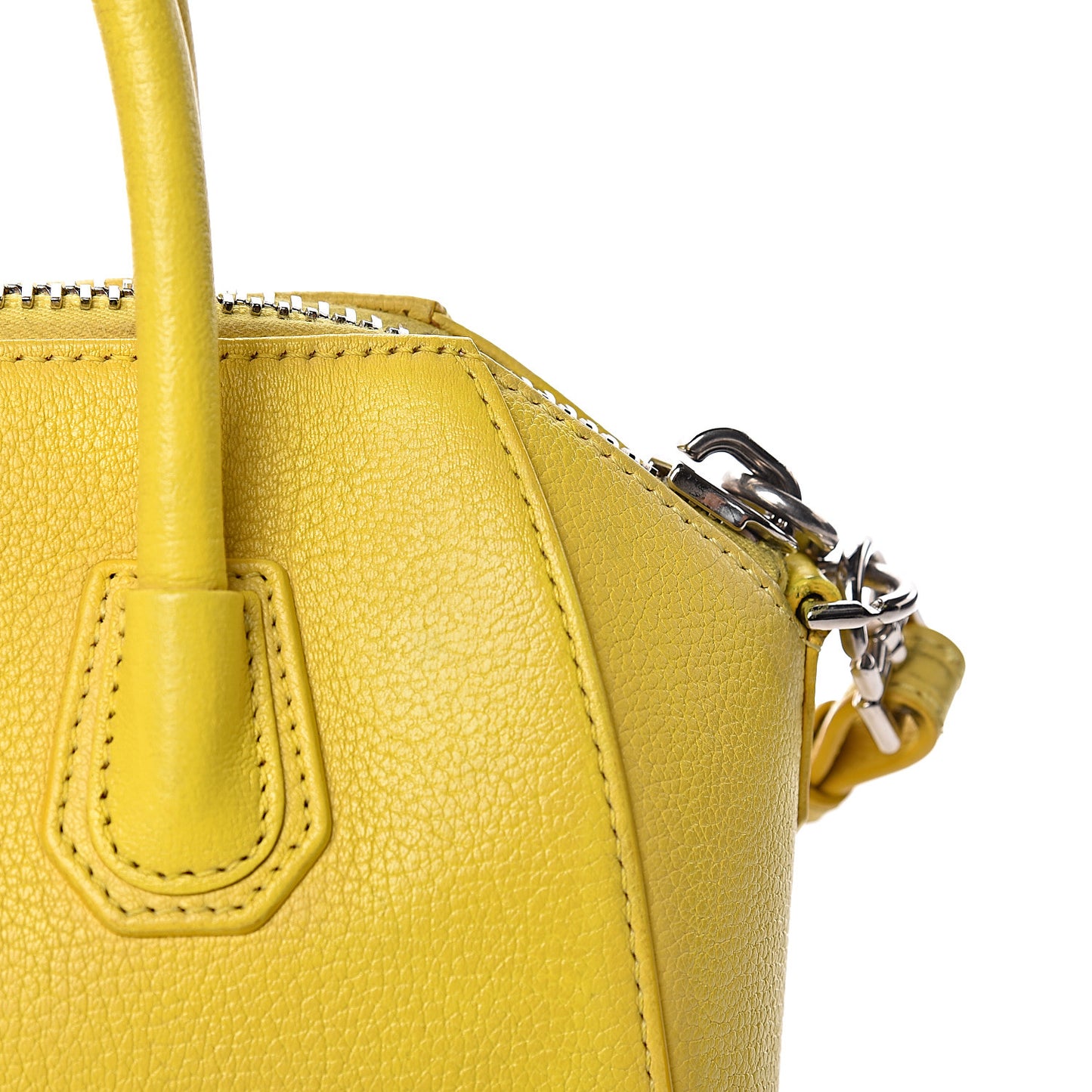 Sugar Goatskin Mini Antigona Yellow