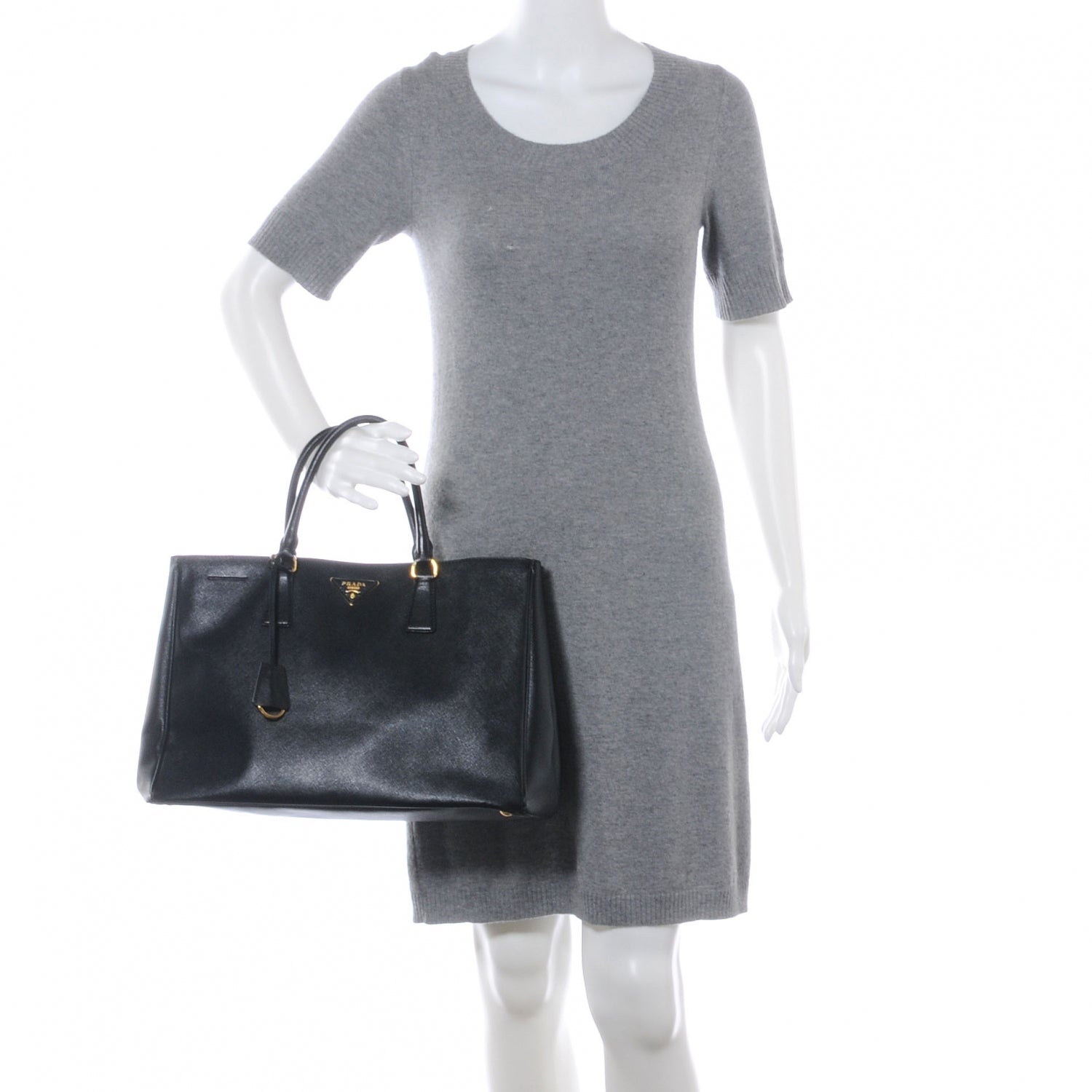 Prada Saffiano Lux Tote Nero Black 2 of 8