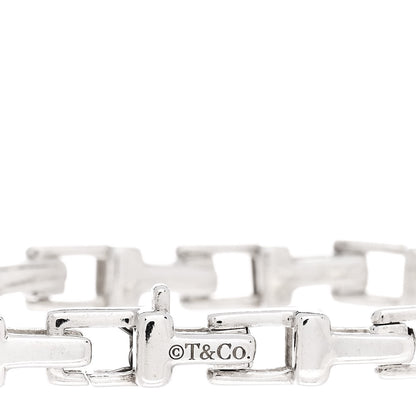 Tiffany Sterling Silver Narrow T Chain Bracelet 3 of 4