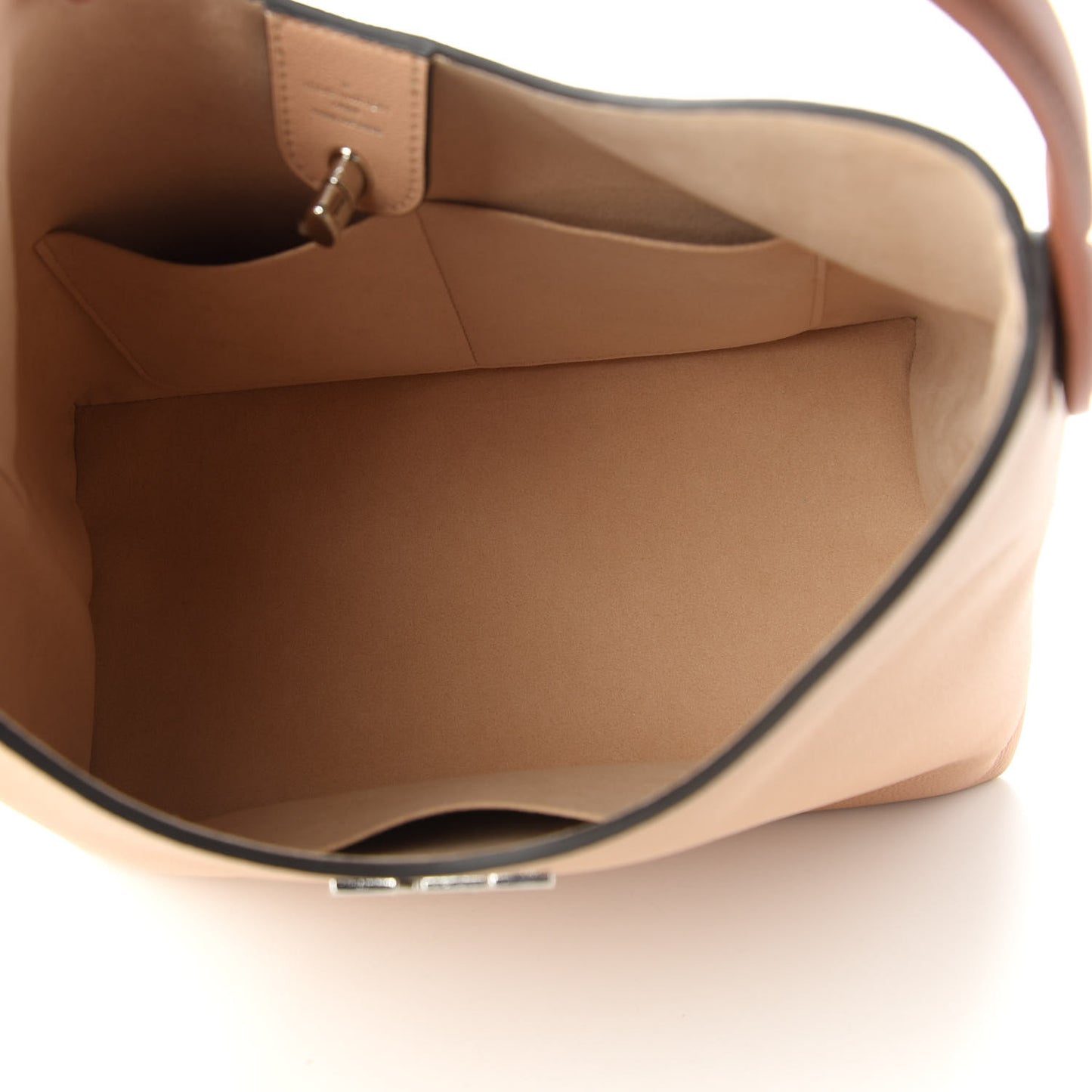 Calfskin Lockme Hobo Beige