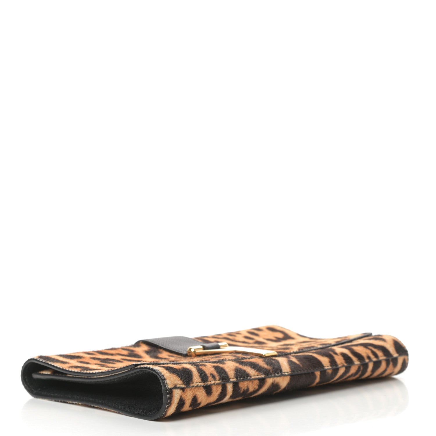 Saint Laurent Pony Hair Leopard Print Y Ligne Clutch 4 of 8