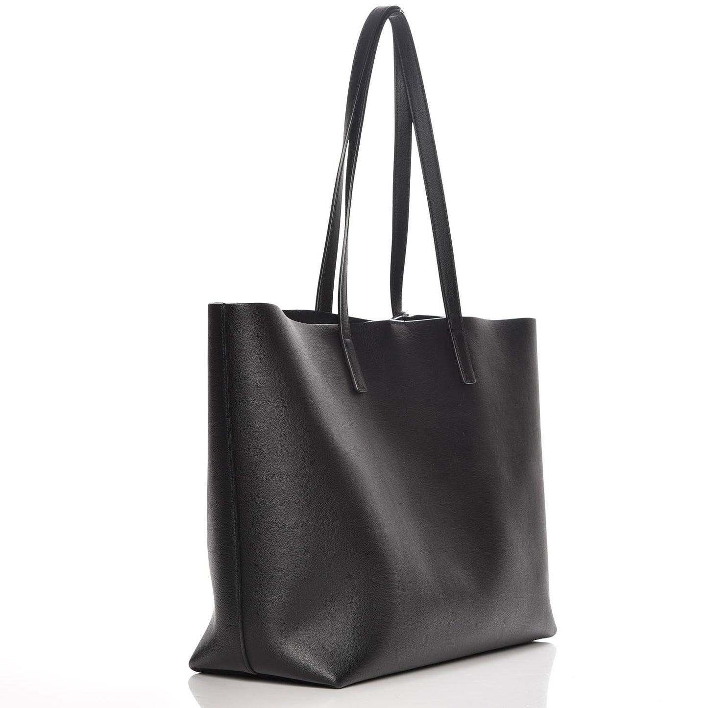 Calfskin Large Shopping Tote Black