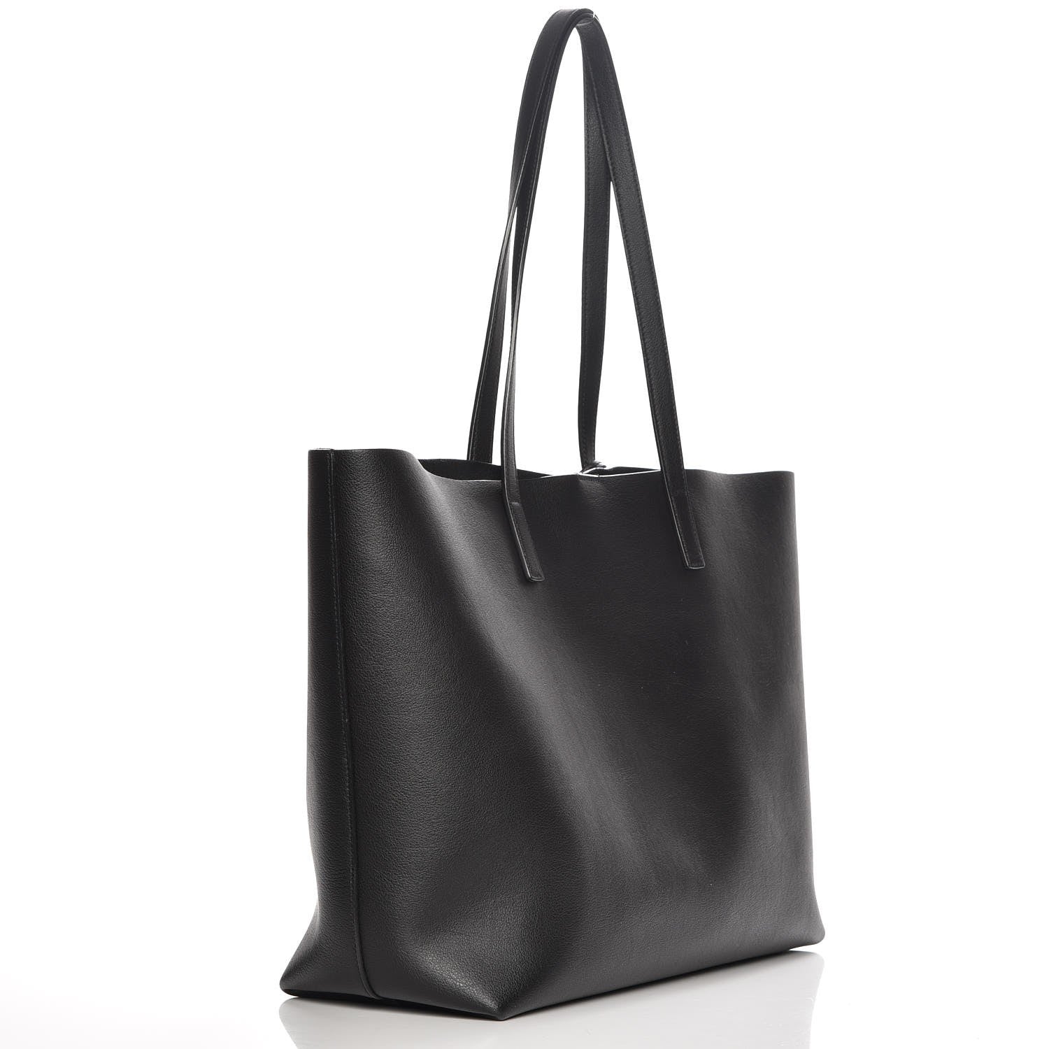 Saint Laurent Calfskin Large Shopping Tote Black 3 of 10