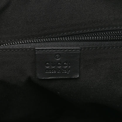Gucci Monogram Calfskin Perforated Medium Flat Messenger Bag Black 6 of 11