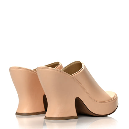 Bottega Veneta Nappa Slide Platform 115 Wedge Sandals 40 Macaroon 4 of 9