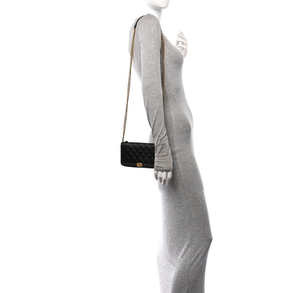 Chanel Caviar Quilted Boy Phone Holder Wallet On Chain Black 2 of 11