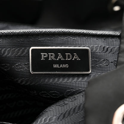Prada Re-Nylon Vela Saffiano Medium Backpack  Black 6 of 11