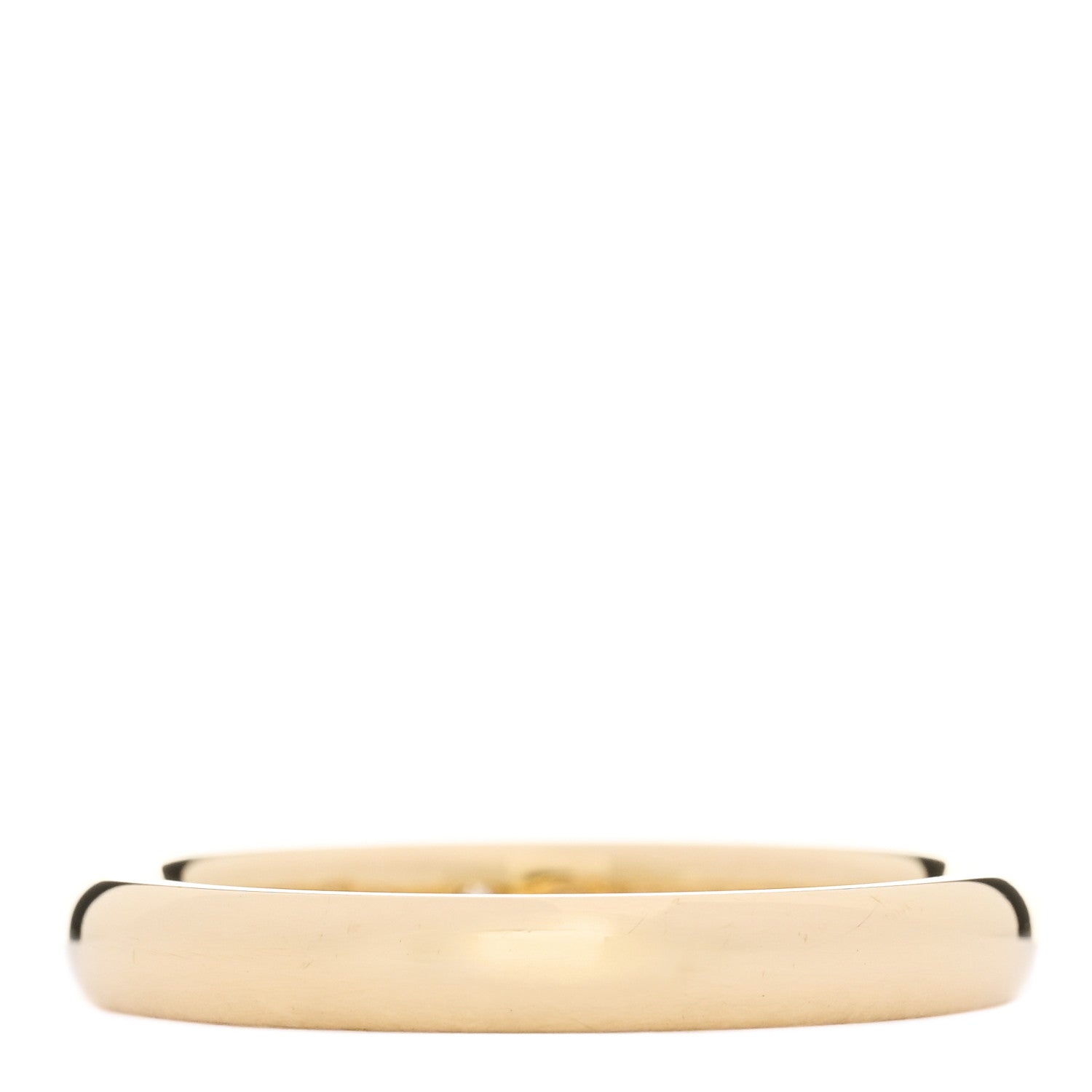 Tiffany 18K Yellow Gold Diamond 3mm Elsa Peretti Band Ring 54 7 3 of 5