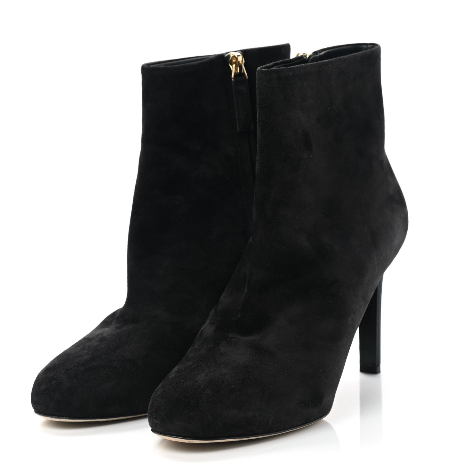 Chanel Suede Grosgrain CC Short Boots 38 Black 3 of 10