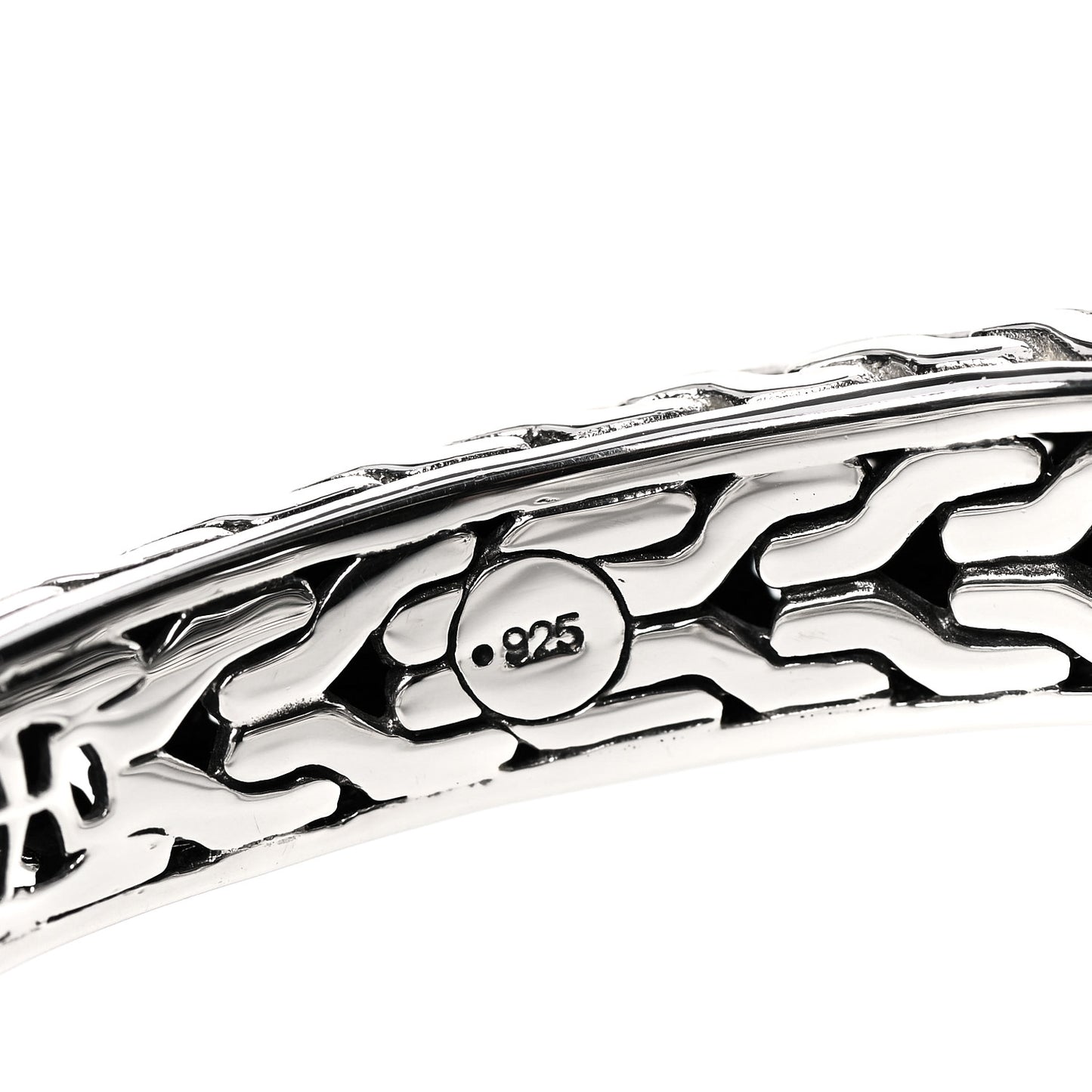 Sterling Silver 22K Yellow Gold Palu Oval Kick Cuff Bracelet