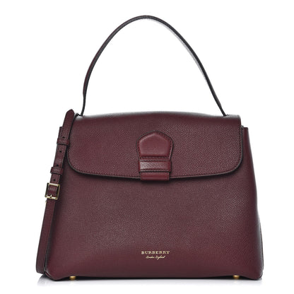 Burberry Derby Calfskin House Check Medium Camberley Burgundy 1 of 11