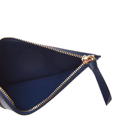 Louis Vuitton Calfskin Jeanne Wallet Zippered Insert Dark Blue 5 of 6