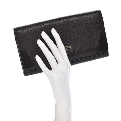 Burberry Grain Calfskin Continental Wallet Black 2 of 11