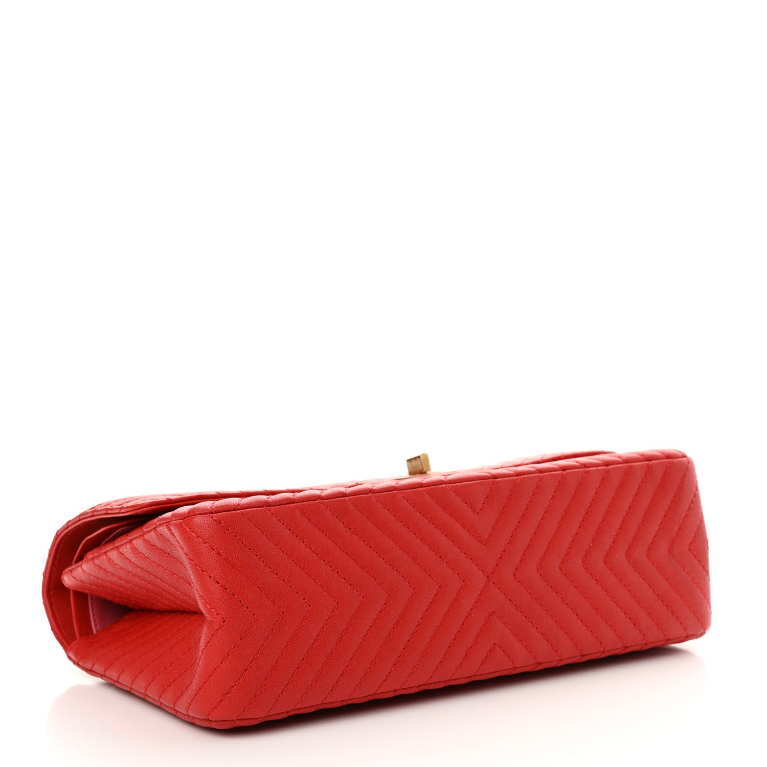 Chanel Sheepskin Chevron Quilted 2.55 Reissue 226 Flap Red 4 of 14
