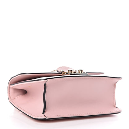 Valentino Garavani Vitello Mini Glam Lock Rockstud Flap Water Rose 4 of 11