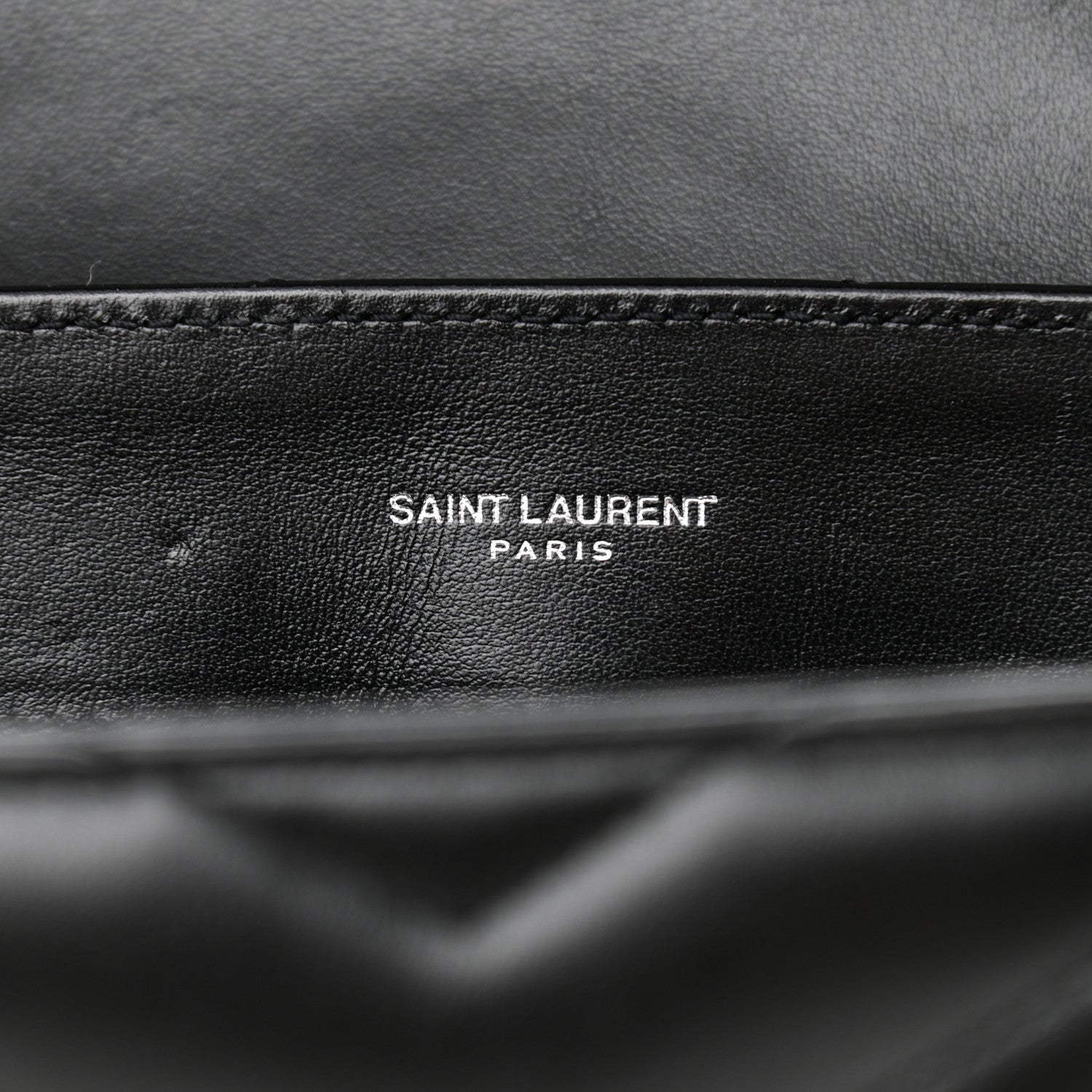 Saint Laurent Calfskin Y Quilted Monogram Small Loulou Chain Satchel Black 6 of 10