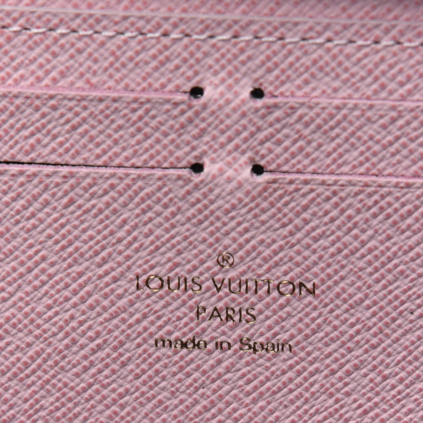 Monogram Clemence Wallet Rose Ballerine