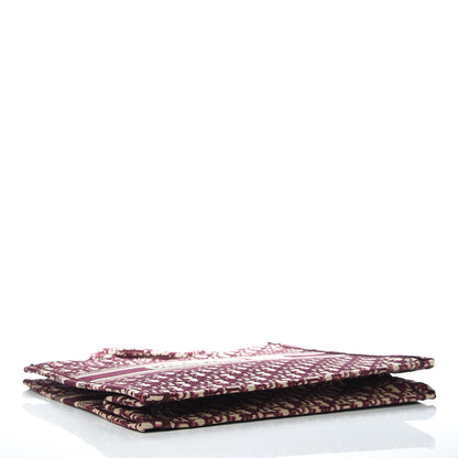 Christian Dior Oblique Large Book Tote Burgundy Multicolor 4 of 9