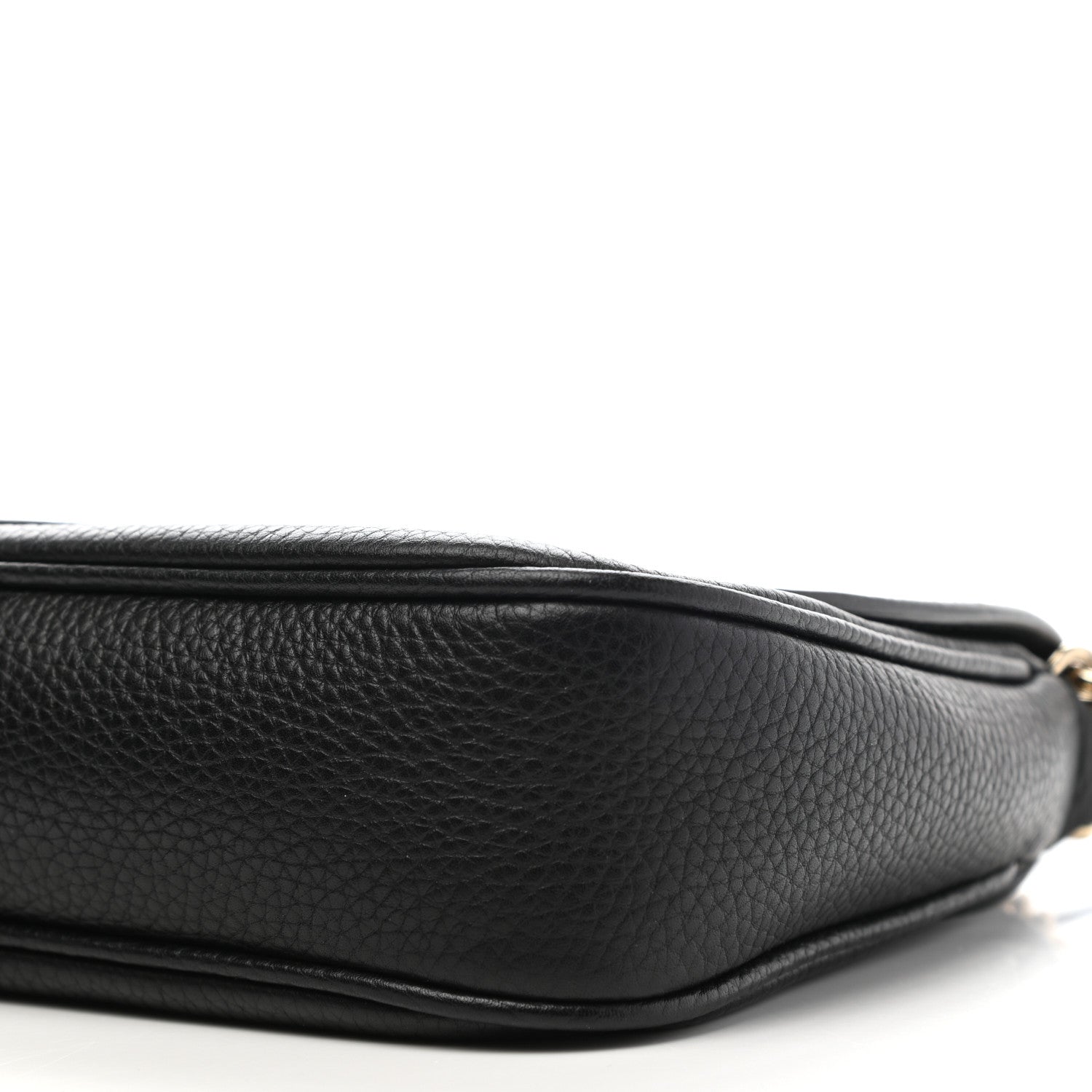 Gucci Pebbled Calfskin Medium Soho Flap Crossbody Black 9 of 12