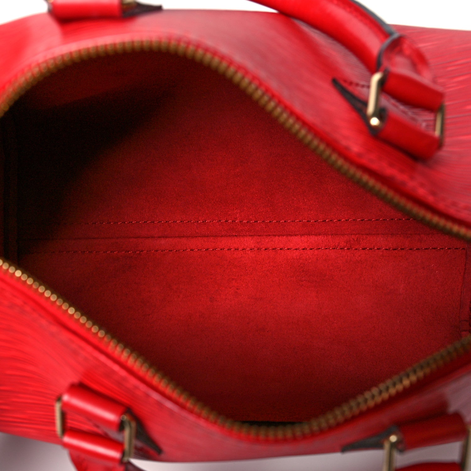 Louis Vuitton Epi Speedy 25 Castillan Red 5 of 13