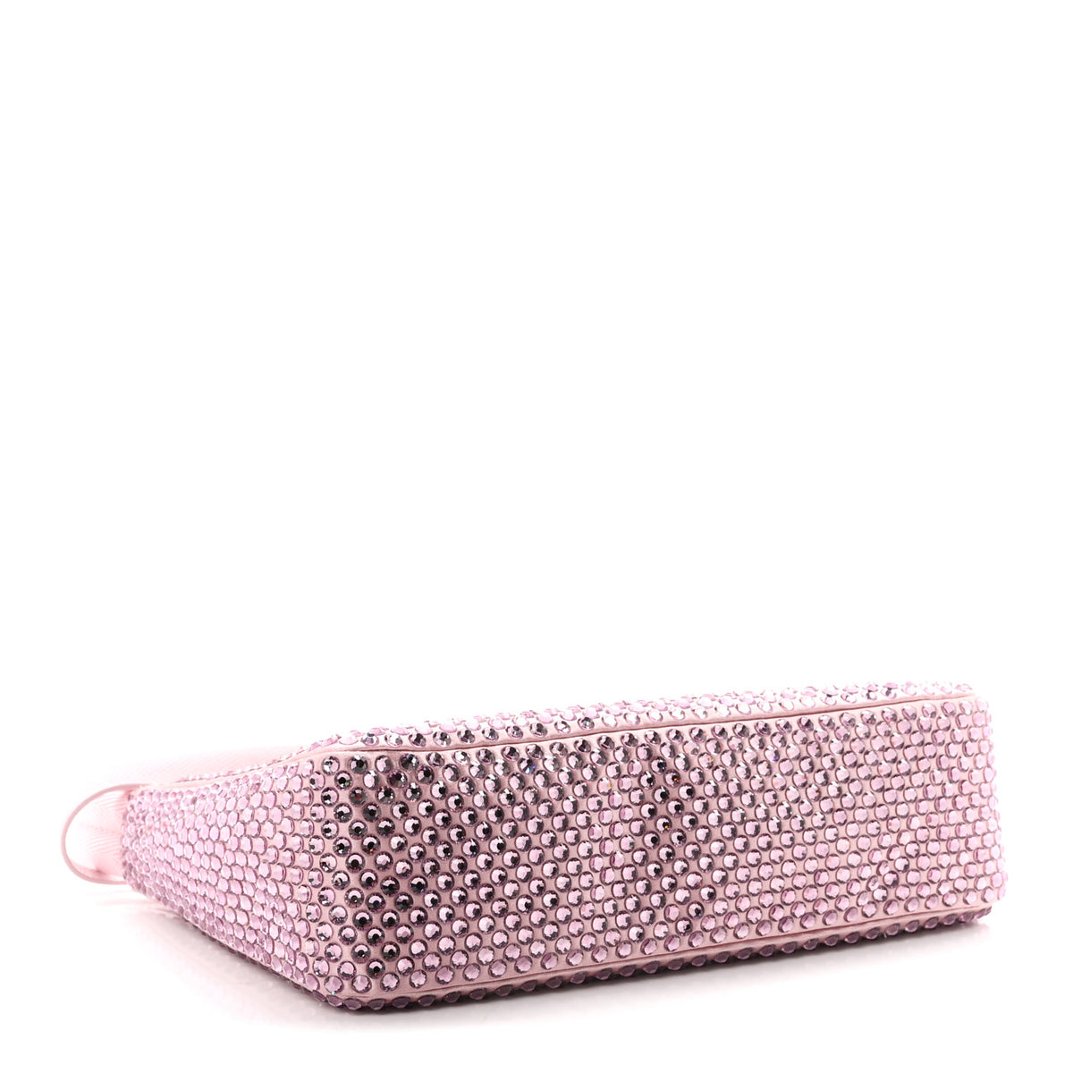 Prada Satin Crystal Mini Re-Edition 2000 Bag Alabastro 4 of 11