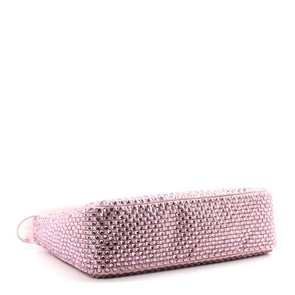 Prada Satin Crystal Mini Re-Edition 2000 Bag Alabastro 4 of 11