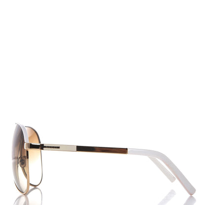 Gucci Aviator Sunglasses 1827/S White Gold 3 of 7