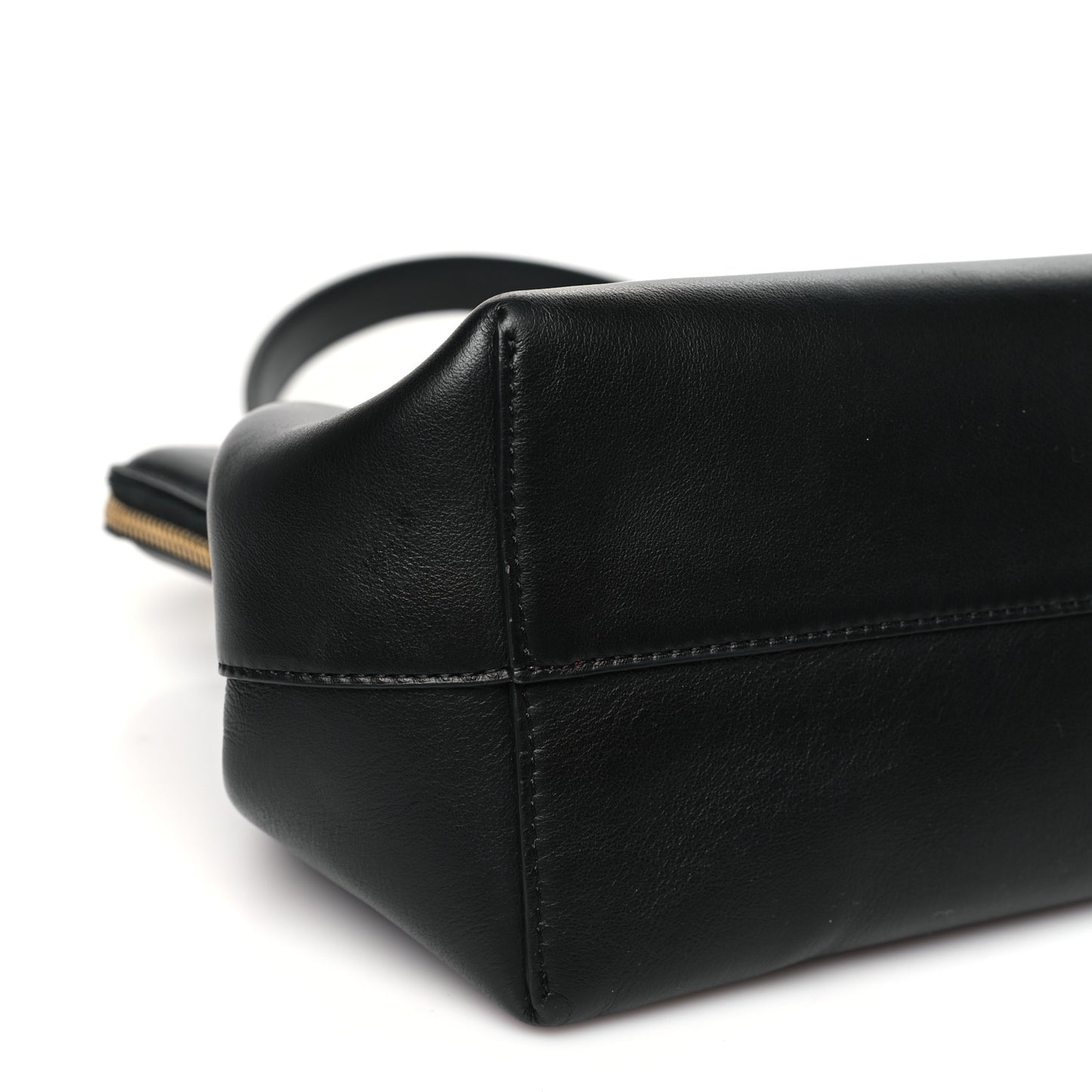 Smooth Calfskin M Frame Bag Black Flamma