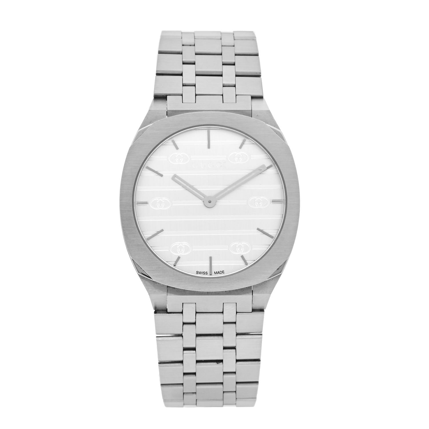 Gucci Stainless Steel 34mm 25H Quartz Watch 1 of 5