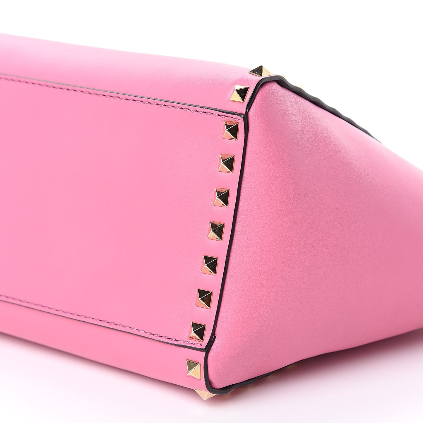 Vitello Small Rockstud Double Handle Tote Ninphea