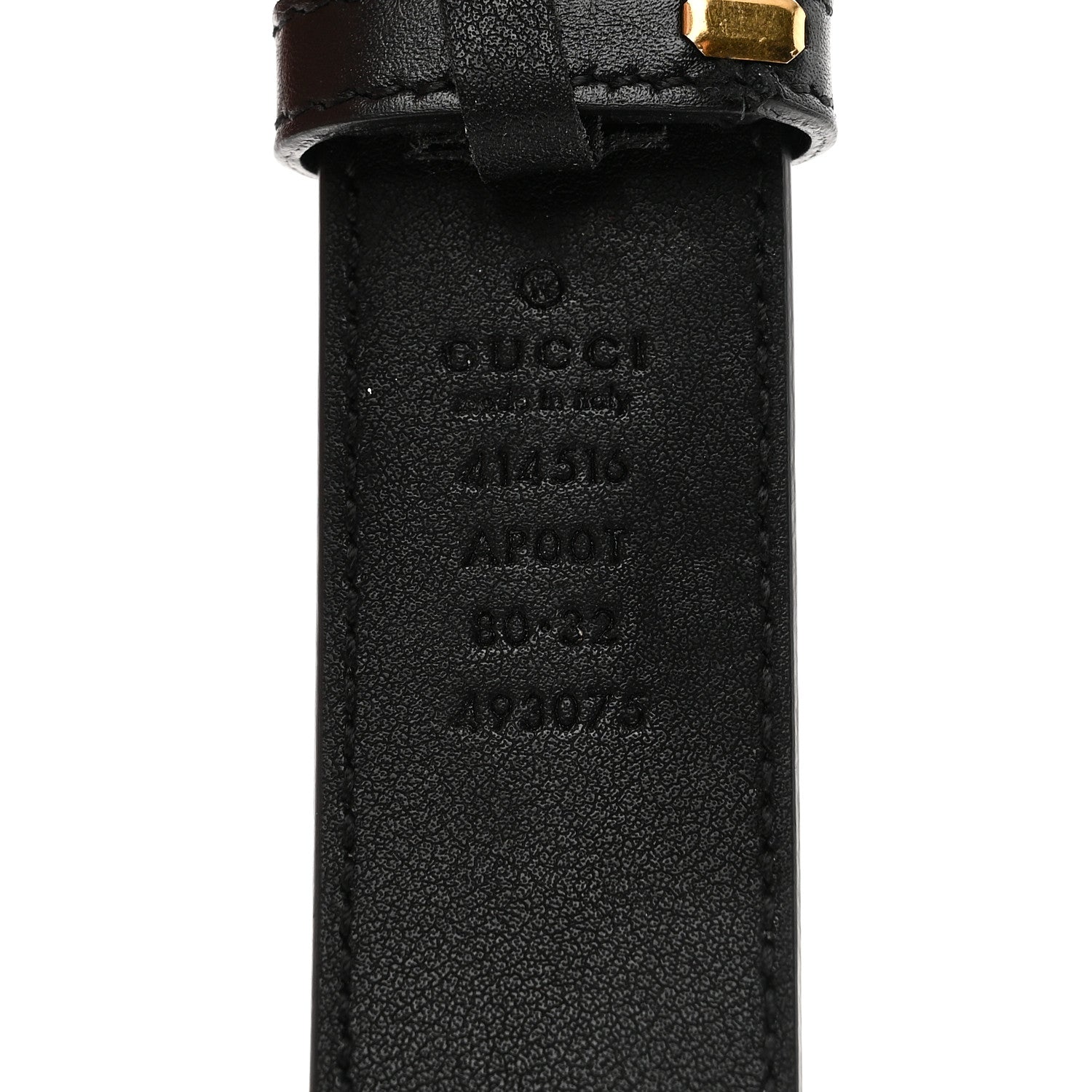 Gucci Calfskin Double G 30mm Belt 80 32 Black 3 of 6