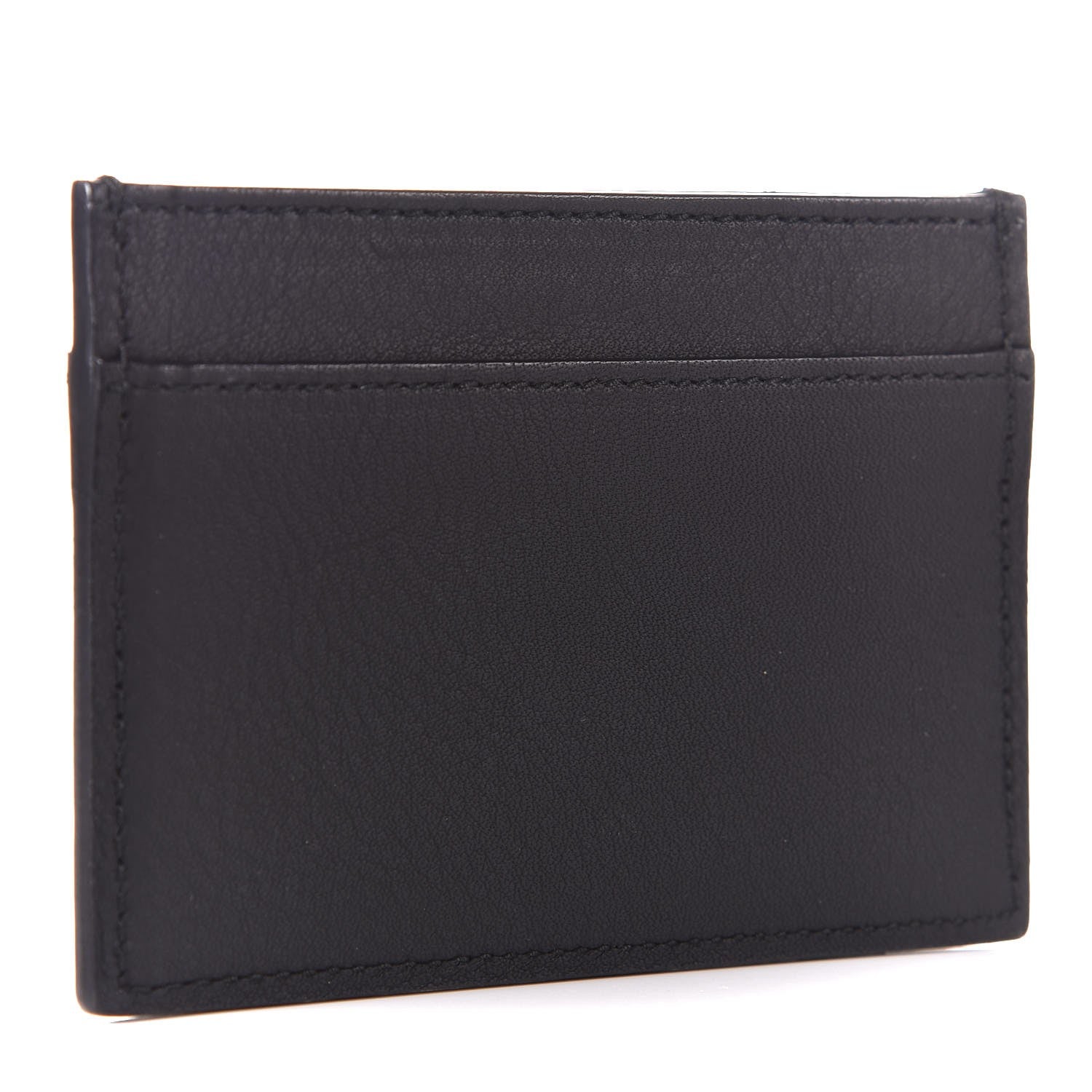 Saint Laurent Calfskin Classic Y Card Case Black 3 of 8