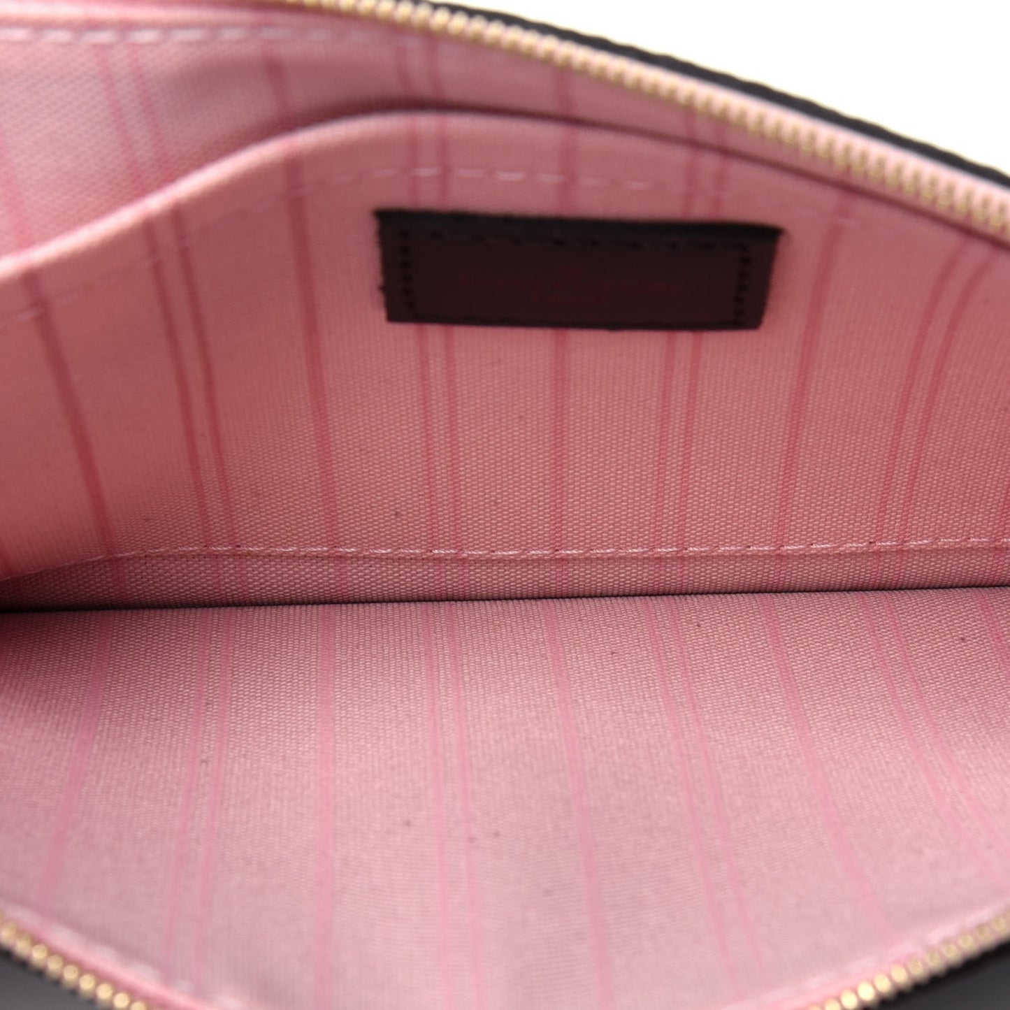 Damier Ebene Neverfull MM GM Pochette Rose Ballerine