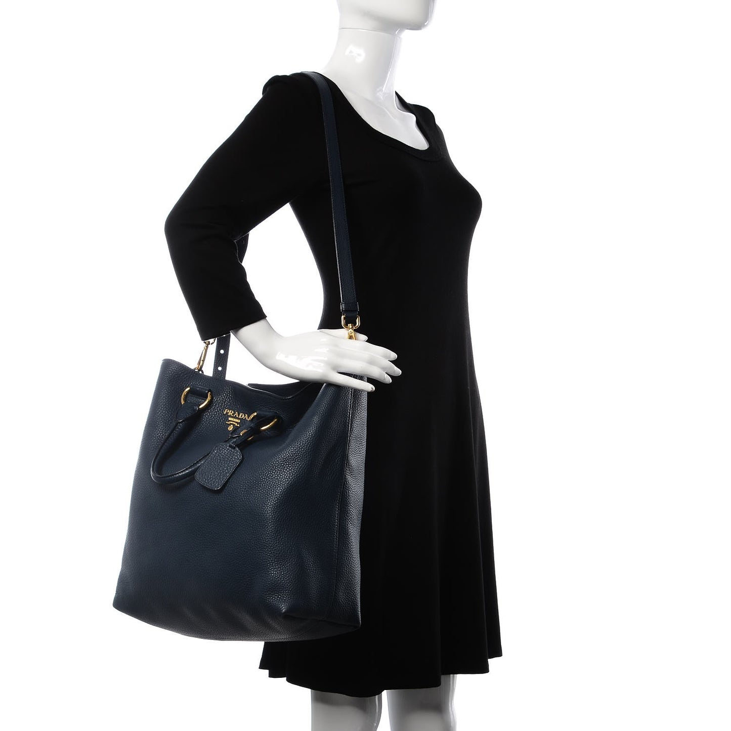 Vitello Daino Tote Bluette
