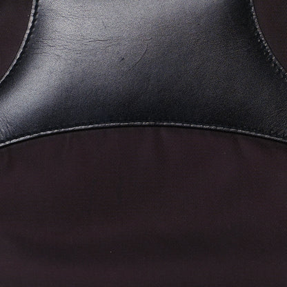 Prada Nylon Calfskin Shoulder Bag Brown Black 8 of 11