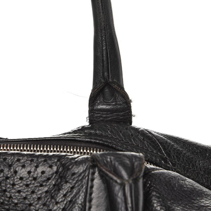 Saint Laurent Perforated Calfskin Medium Easy Y Sac Black 10 of 13