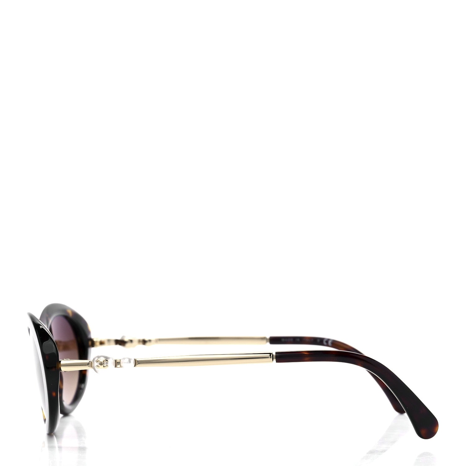 Chanel Acetate Pearl Sunglasses 5428-H Tortoise 3 of 8