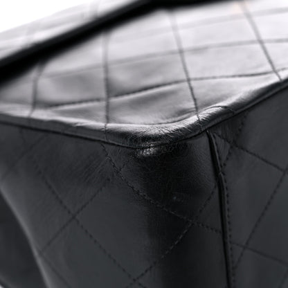 Chanel Lambskin Quilted XL Jumbo Single Flap Black 20 of 21