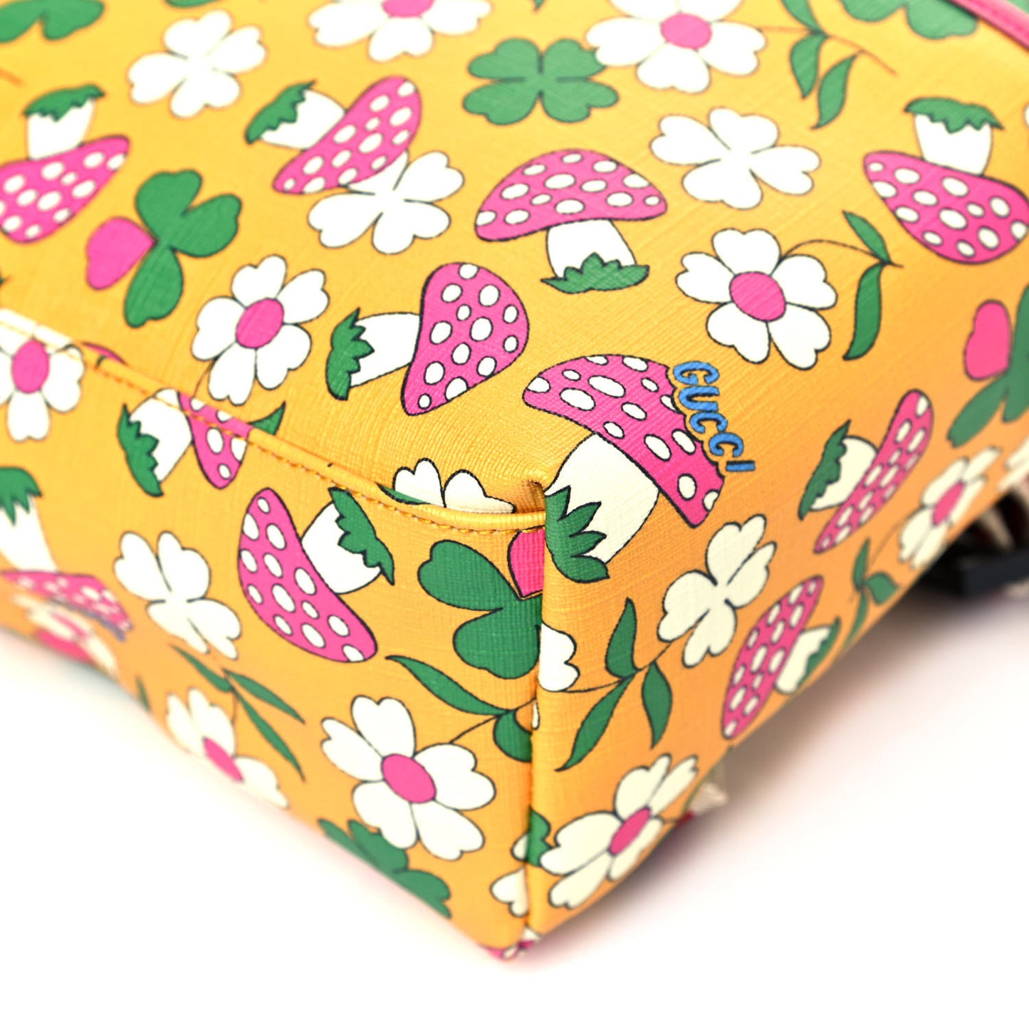 Canvas Childrens Flower Mushroom Print Backpack