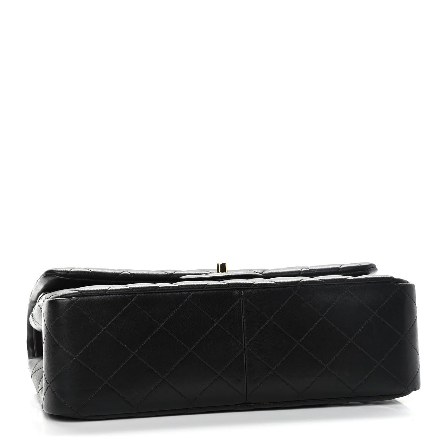 Chanel Lambskin Quilted Jumbo Double Flap Black 4 of 11