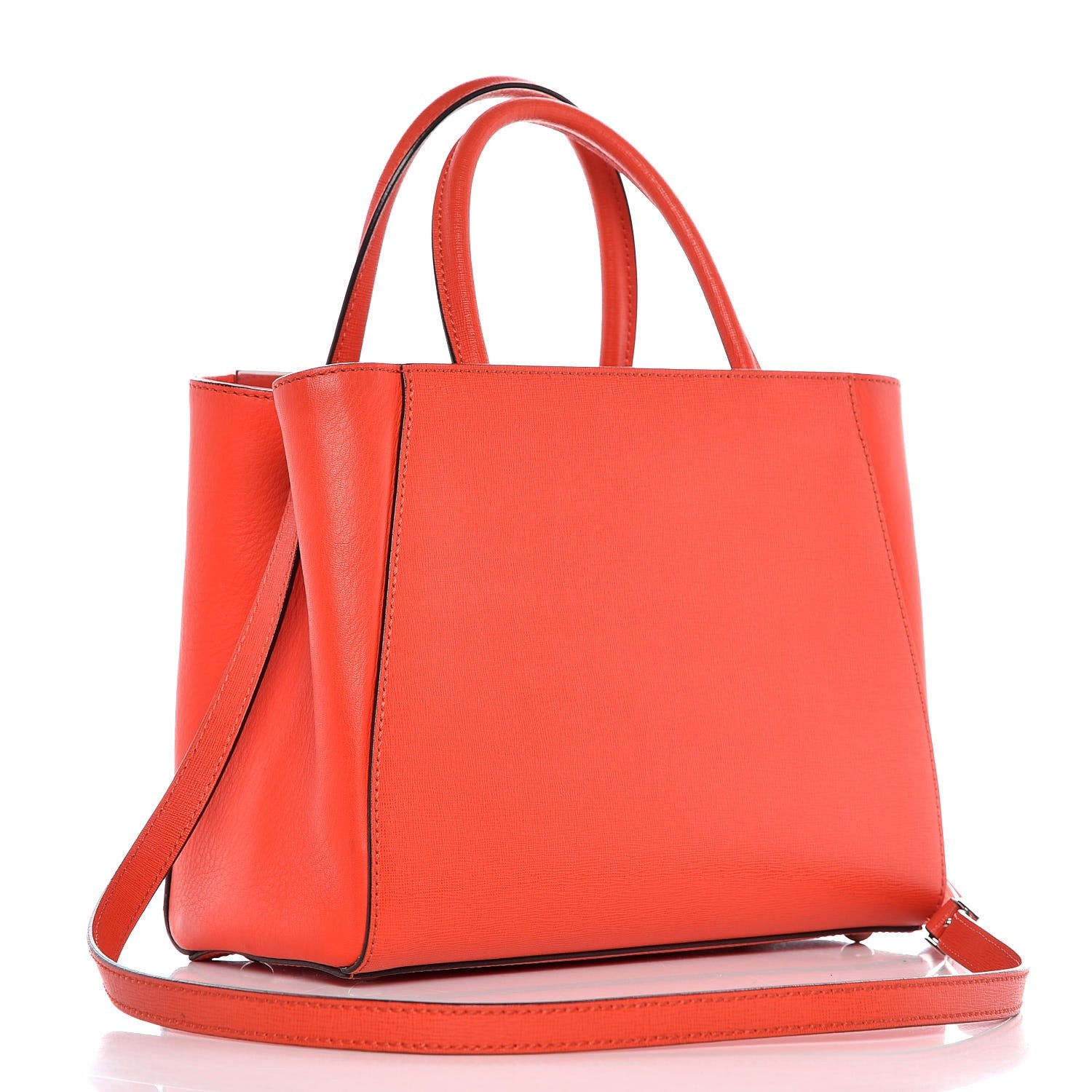 Fendi Vitello Elite Patches Petite 2Jours Tote Papavero 3 of 12