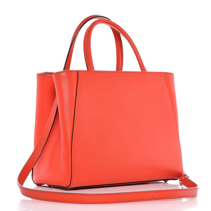 Fendi Vitello Elite Patches Petite 2Jours Tote Papavero 3 of 12