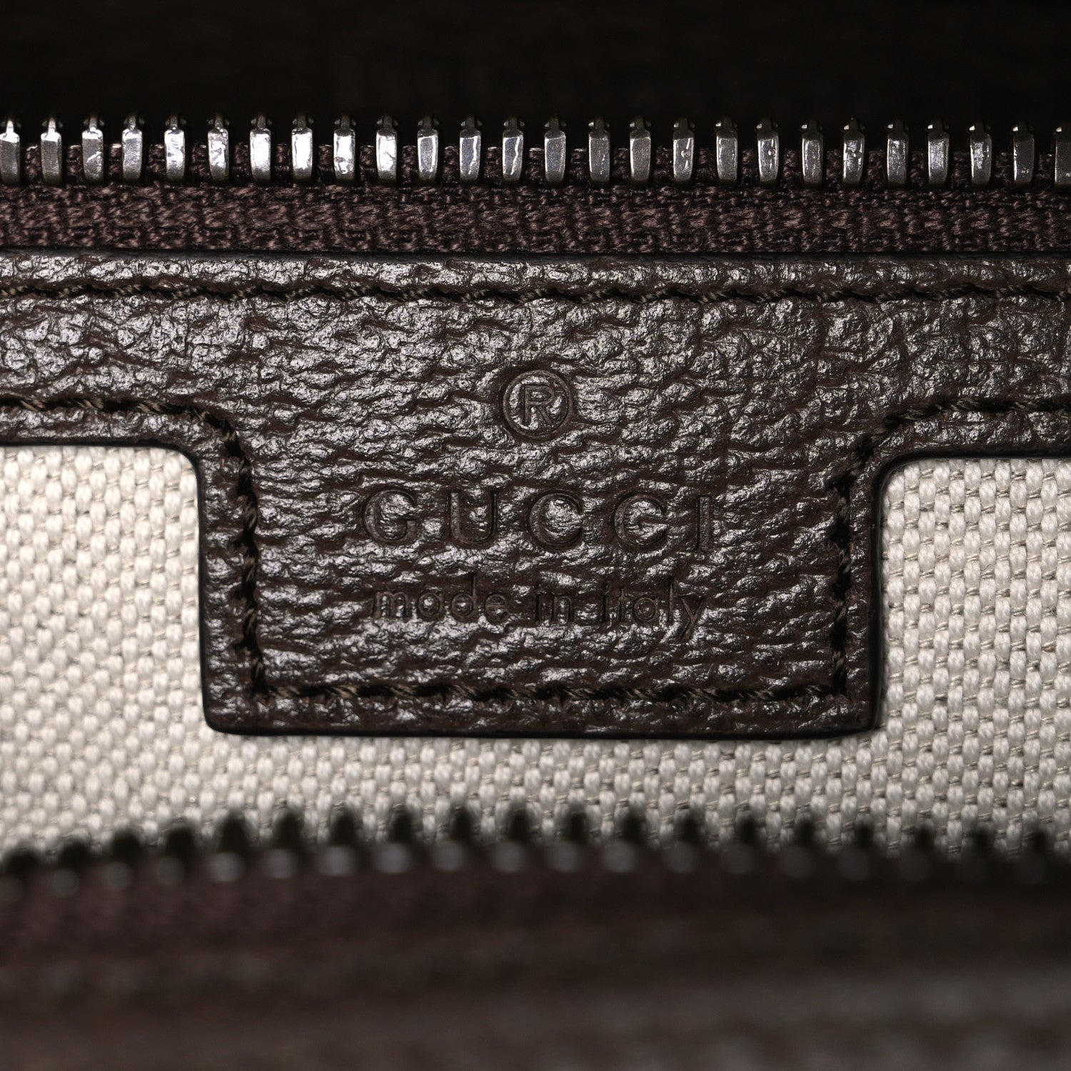 Gucci GG Supreme Monogram Textured Dollar Calfskin Web Medium Savoy Bowling Bag Beige Ebony New Acero 6 of 10