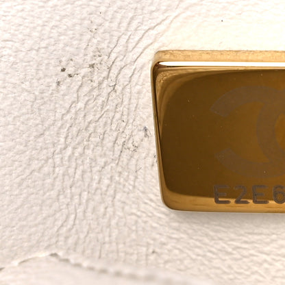 Chanel Caviar Quilted Small Coco Handle Flap White 7 of 20