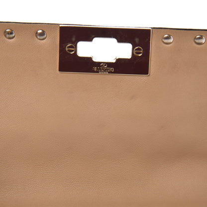 Valentino Garavani Nappa Medium Rockstud Spike Shoulder Bag Camel Rose 8 of 8